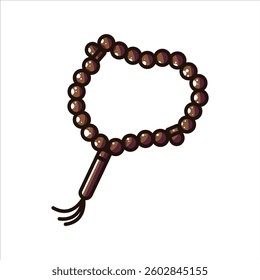 Prayer Beads High Quality and Editable Vector Illustration For Holy Month Ramadhan Design Theme