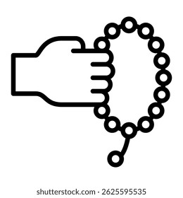 Prayer Beads Icon Element For Design