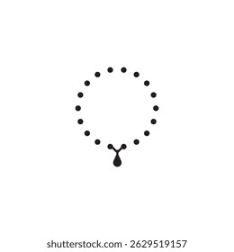 prayer beads icon illustration element design