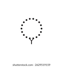 prayer beads icon illustration element design