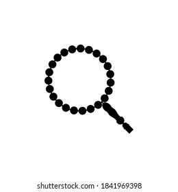 Prayer Beads icon isolated on white background. Vector illustration. EPS10