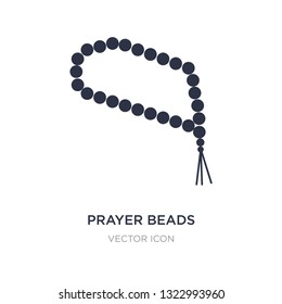 prayer beads icon on white background. Simple element illustration from Religion concept. prayer beads sign icon symbol design.
