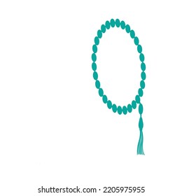 Prayer Beads Icon Vector Illustration Logo Design