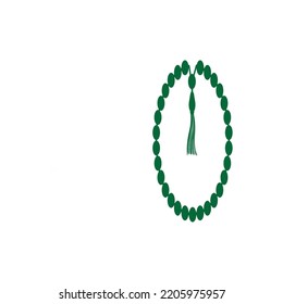 Prayer Beads Icon Vector Illustration Logo Design