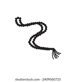 prayer beads icon vector illustration logo design