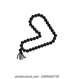 diseño de imagen de icono de perlas de oración