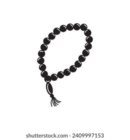prayer beads icon vector illustration logo design