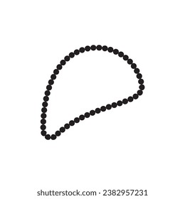 prayer beads icon vector template illustration logo design