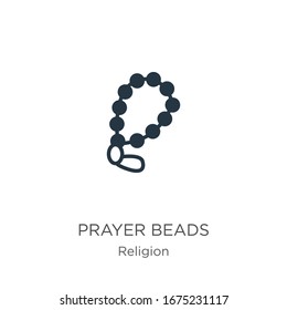 Prayer beads icon vector. Trendy flat prayer beads icon from religion collection isolated on white background. Vector illustration can be used for web and mobile graphic design, logo, eps10