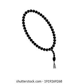 prayer beads illustration. Islamic icons can be used for the month of Ramadan, Eid and Eid Al-Adha. for logo, website and poster designs. vector