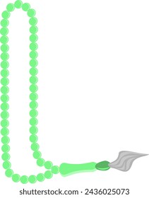 Prayer Beads Letter Alphabet Vector Element