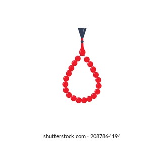 Prayer Beads vector isolated icon. Emoji illustration. Rosary Beads vector emoticon svg