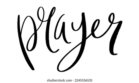 PRAYER black vector brush lettering