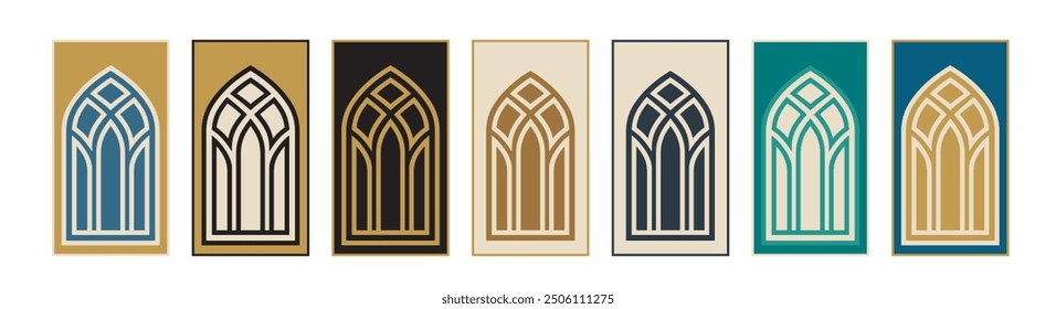 Gebetsteppich, islamische muslimische Gebetsmatten Teppich Janamaz Design Muster Illustration. Fliesen, arabisches Muster