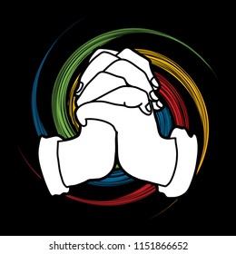 Prayer, Christian praying, Thank you GOD graphic vector