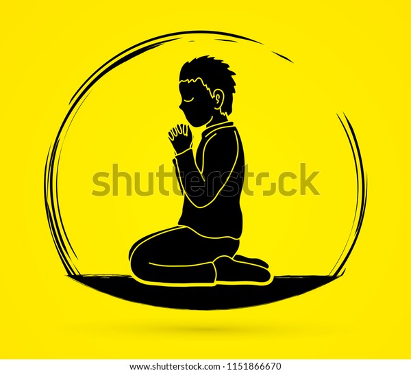 Prayer Christian Praying Thank You God Stock Vector (Royalty Free ...