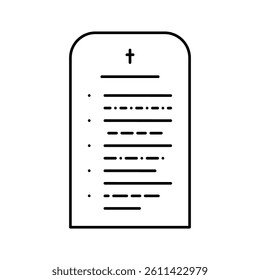 prayer christianity line icon vector. prayer christianity sign. isolated contour symbol black illustration