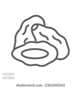 Prayer dua in ramadan, praying hands, muslim praying human hands islam symbols. Begging gesturing. Glyph style Vector illustration design on white background. EPS 10
