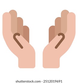 Prayer hands icon for web, app, infographic, etc
