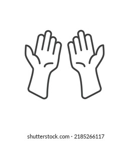 prayer hands icons  symbol vector elements for infographic web