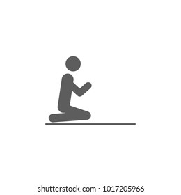 prayer icon. Elements of religious signs icon for concept and web apps. Illustration  icon for website design and development, app development. Premium icon on white background