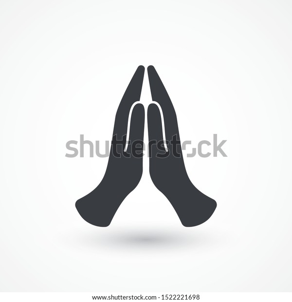Prayer Icon Foundation Ngo Pray Prayer Stock Vector (Royalty Free ...