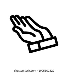 prayer icon or logo isolated sign symbol vector illustration - high quality black style vector icons
