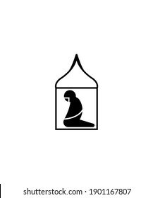 icono de oración,mejor icono plano vector.