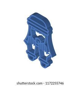 Prayer isometric left top view 3D icon