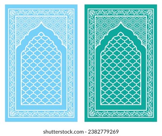 Prayer mat flat design vector