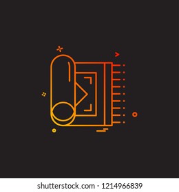Prayer mat icon design vector 