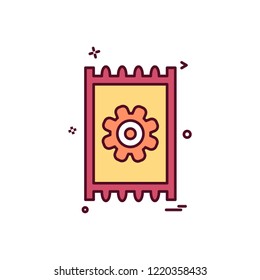 Prayer mat icon design vector