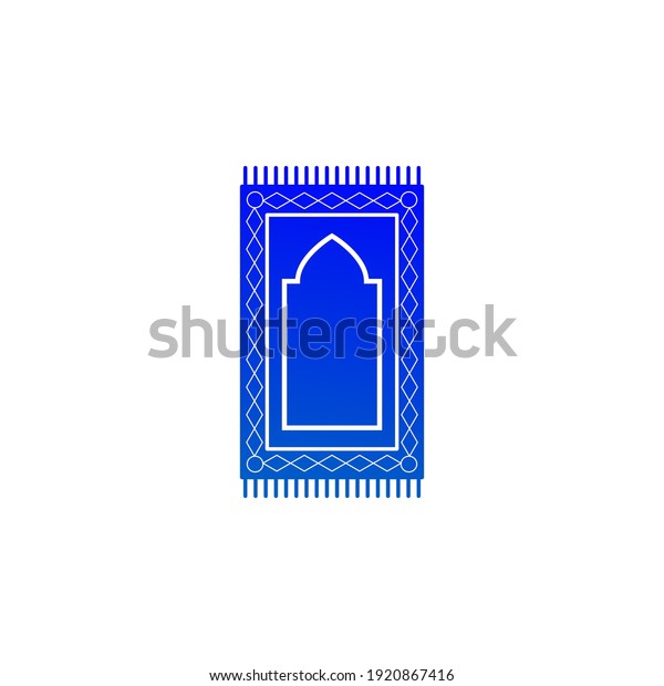 Prayer mat icon on white background.\
Traditional Islamic Background. Colorful ornamental vector design\
for rug, vector\
illustration