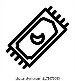 Prayer Mat icon, Outline style, Vector Editable