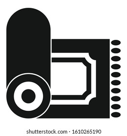 Prayer mat icon. Simple illustration of prayer mat vector icon for web design isolated on white background