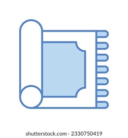 Prayer Mat icon, Vector Stock illustration.