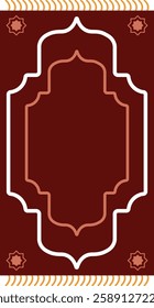 Prayer Mat Illustration with Flat Cartoon Design. Ramadan Kareem Symbol. Isolated Vector Clipart