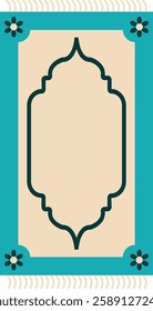 Prayer Mat Illustration with Flat Cartoon Design. Ramadan Kareem Symbol. Isolated Vector Clipart