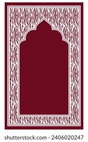 Prayer mat janamaz beautiful vector design