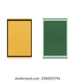 prayer mat or prayer rug, islamic prayer rug, vector illustration