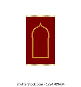 Icono de la oración Mat o Sajadah: Adecuado para el tema religioso, el tema del Islam, infografías y otros activos relacionados con el gráfico.