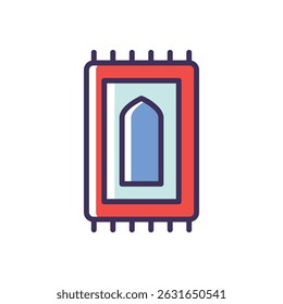 Prayer Mat ícone vetor ilustração stock