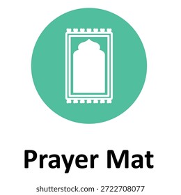 Ícone do vetor do tapete de oração que pode facilmente modificar ou editar
