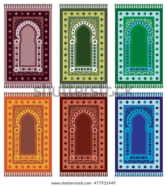 Prayer Mats. Islamic Rugs. Muslim Carpet. Islam\
Symbol. Arabic Pattern.