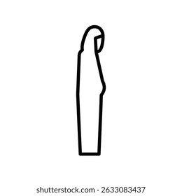 Ícone de moslem de oração ilustração modelo de design de vetor