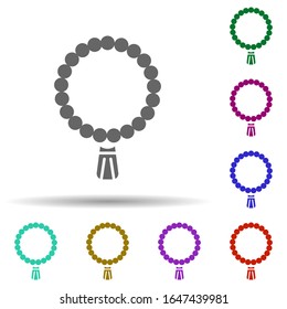 Prayer in multi color style icon. Simple glyph, flat vector of world religiosity icons for ui and ux, website or mobile application