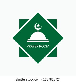 Prayer Room Icon Moslem Praying Area Stock Vector (Royalty Free ...