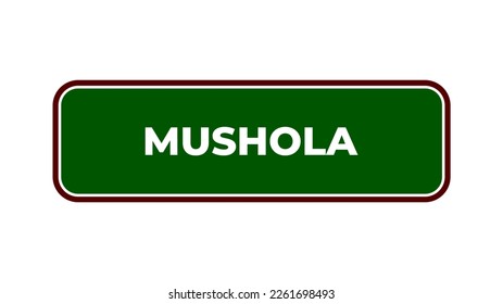 Prayer room or Mushola sign board plaque in hospital center, vector illustration in trendy style with matching green medical color. Editable graphic resources for many purposes.