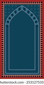 Ilustración vectorial de alfombra de oración