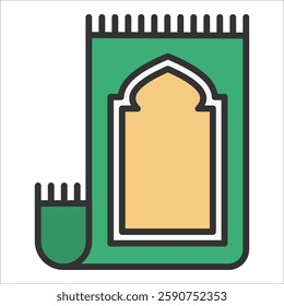 Prayer Rug Icon Element For Design